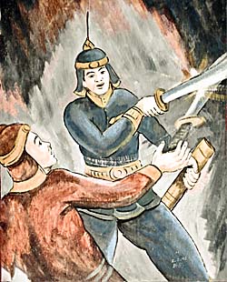 Sword Fighting by Asienreisender